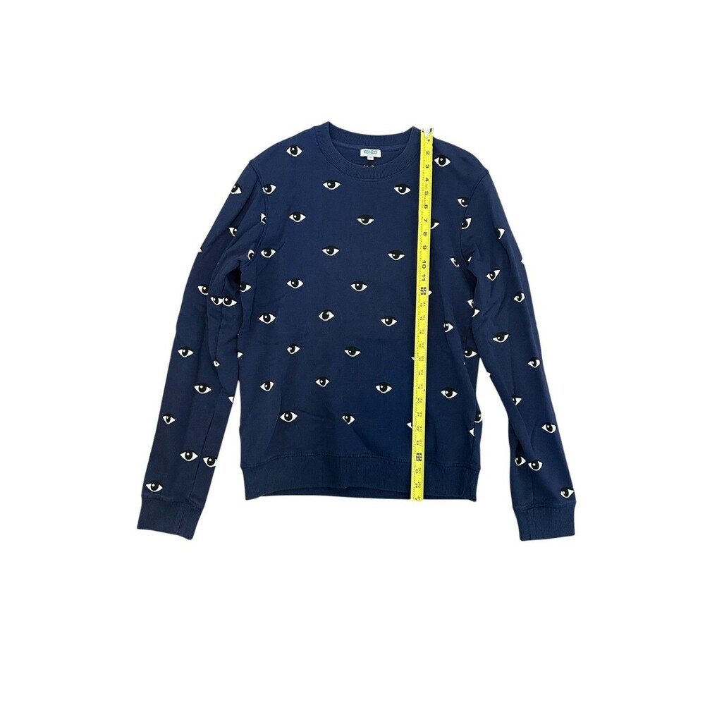 Kenzo All Over Eye Print Sweatshirt Medium Blue Navy - Picture 2 of 6